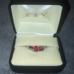 Kay Jewelers Ruby Heart Ring